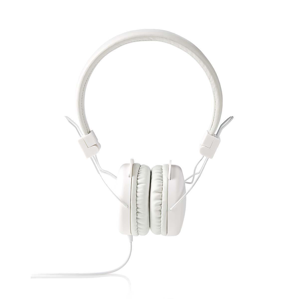 Wired Headphones On-ear Foldable 1.2 m Round Cable White