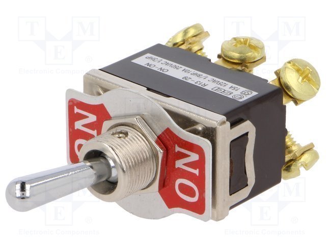 Toggle switch ON-ON 10A/250VAC
