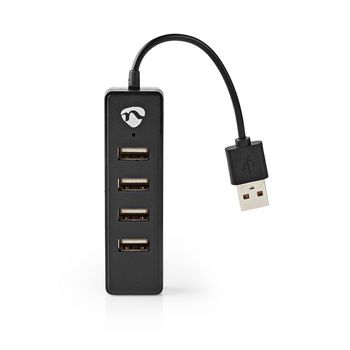USB Hub 4-Port USB 2.0 Black
