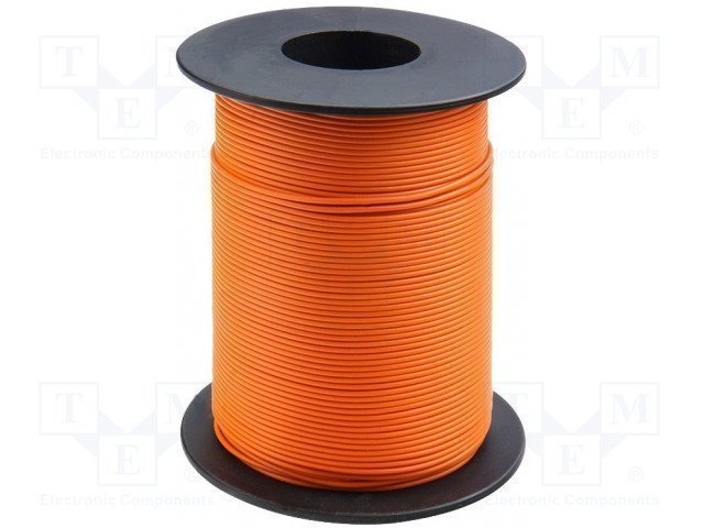 Cable 1x0,14mm2 PVC orange 60V -10/85°C