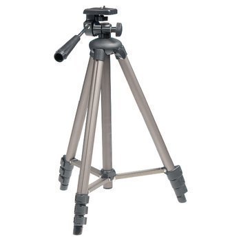 Camera Tripod Pan  Tilt 130 cm Black/Silver
