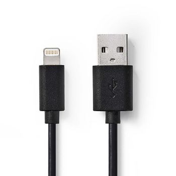 Sync and Charge Cable Apple Lightning 8-pin Male - USB A Male 1m Black