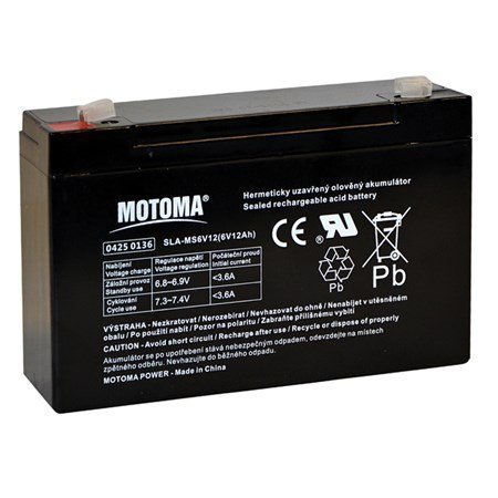 6V 12Ah lead acid re-battery MOTOMA