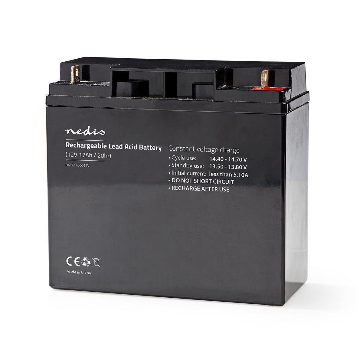 Rechargeable Lead-Acid Battery 12V 17000 mAh 181 x 167 x 77 mm