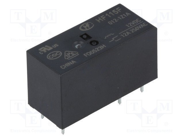 12VDC 12A Relay electromagnetic 5pin