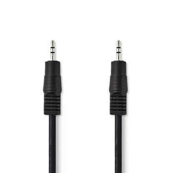 Stereo Audio Cable 2.5 mm Male - 2.5 mm Male 1.0 m Black