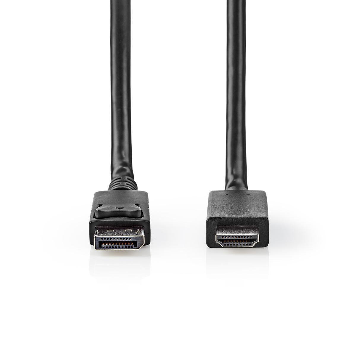DisplayPort Cable DisplayPort Male HDMI Connector 8K@60Hz Nickel Plated 2m Round