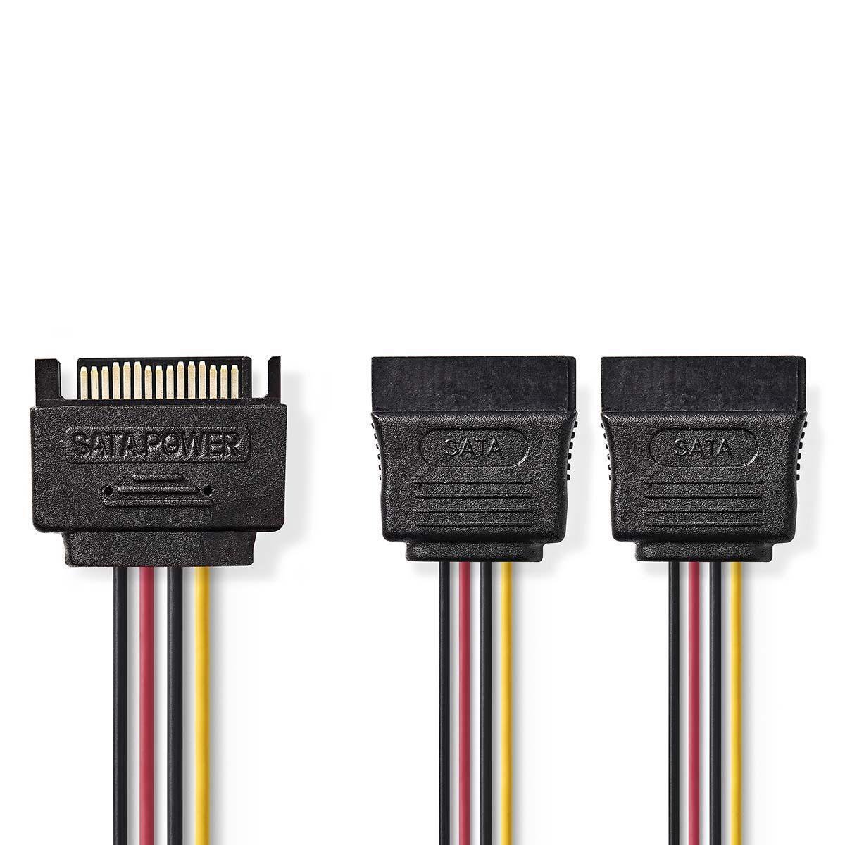 Internal Power Cable SATA 15-pin Male - 2x SATA 15-pin Female 0.15 m Various