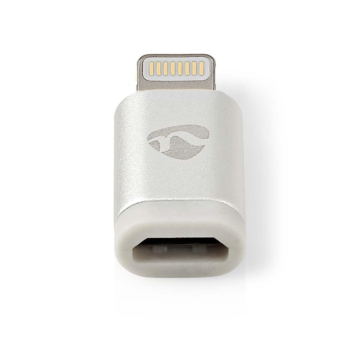 Sync and Charge Adapter 8-pin Lightning Male to USB 2.0 Micro-B Female