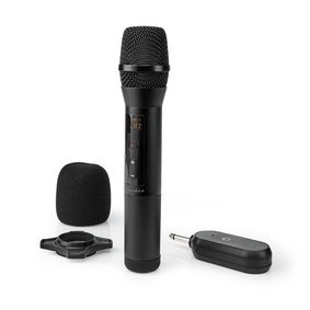 Wireless Microphone 20 Channels 1 Microphone 10 hours operating time Receiver Black