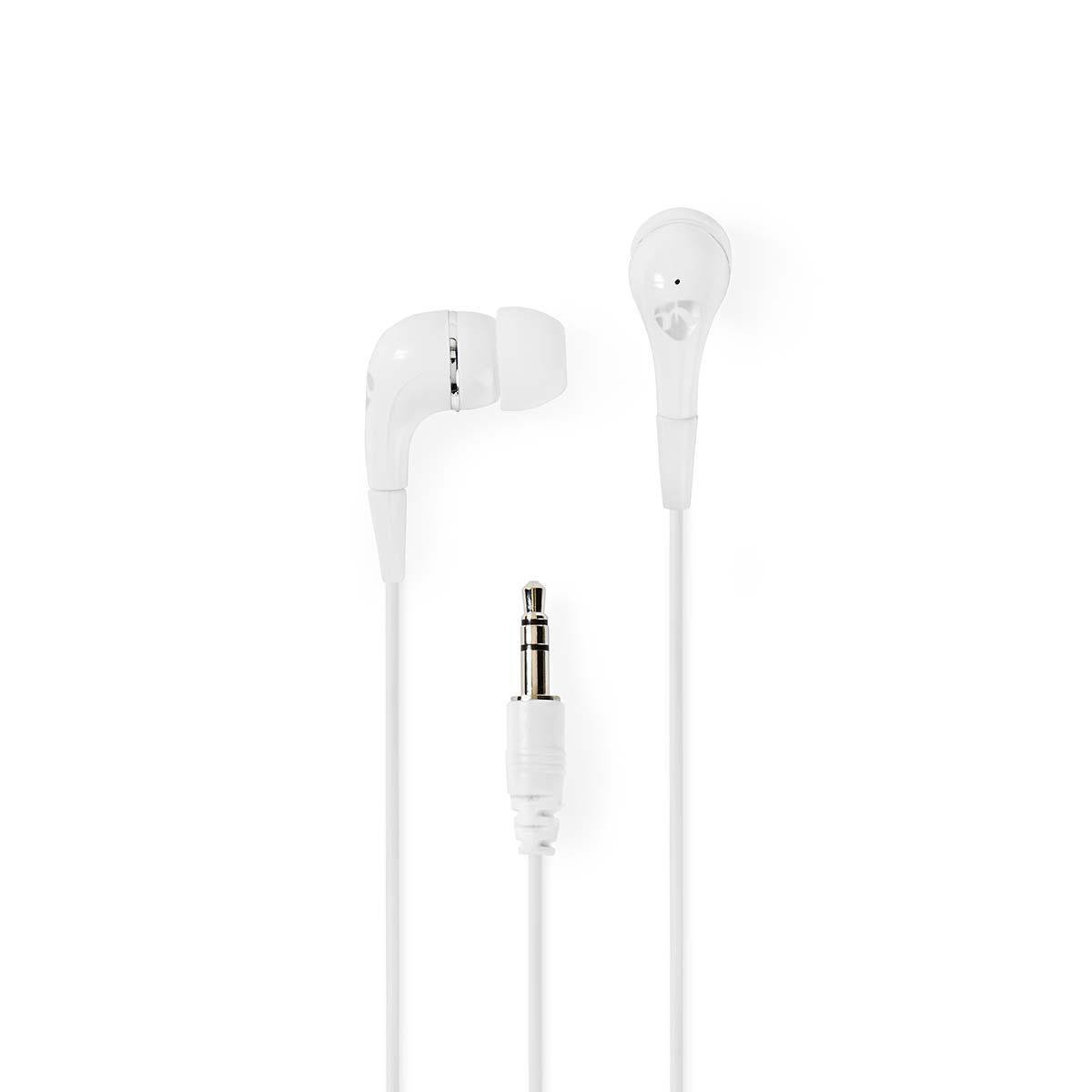 Wired Headphones 1.2 m Round Cable In-Ear White